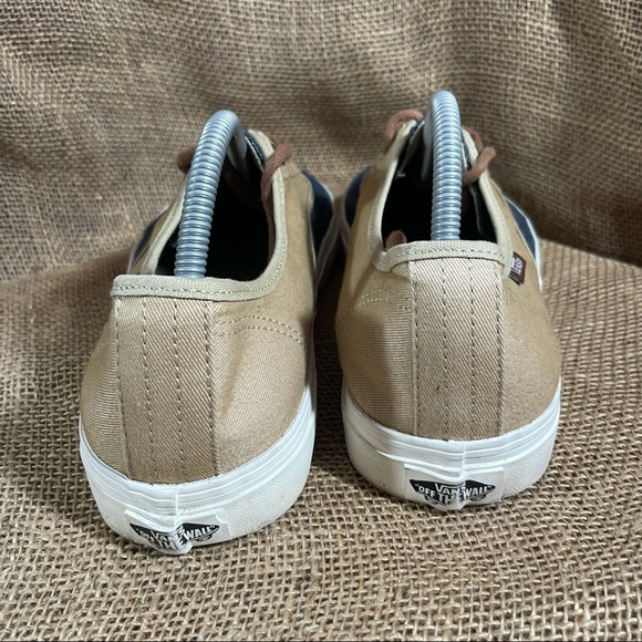 Vans Canvas Lo Two Tone Sneaker Blue Tan Lace up - Picture 6 of 13